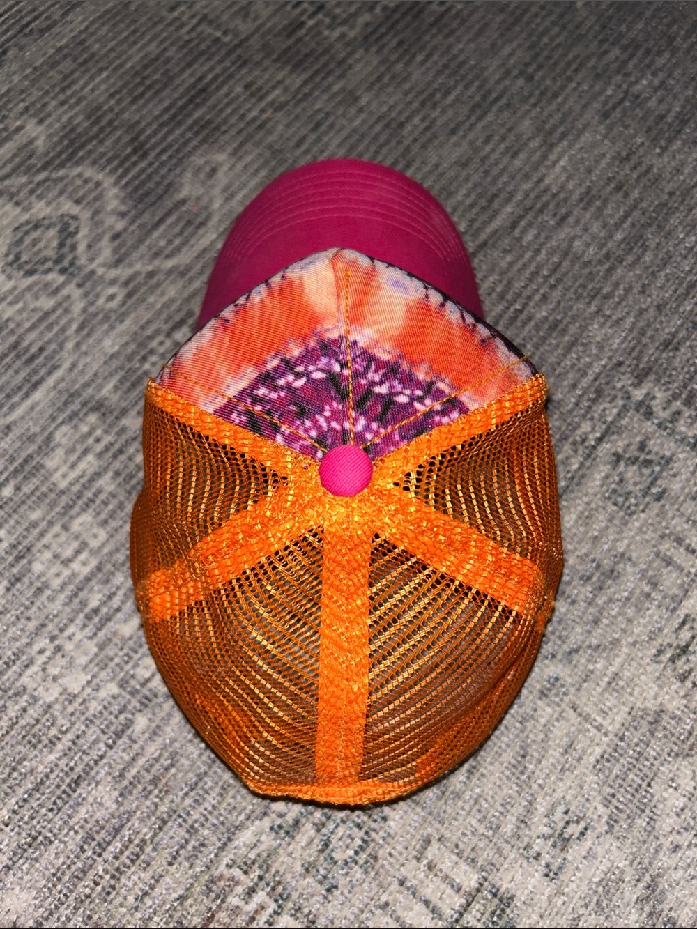 Prana Trucker Hat Pink Orange - Picture 3 of 9